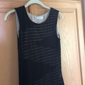 Calvin Klein black long dress